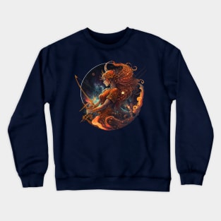 Sagittarius Zodiac Star Sign Design Crewneck Sweatshirt